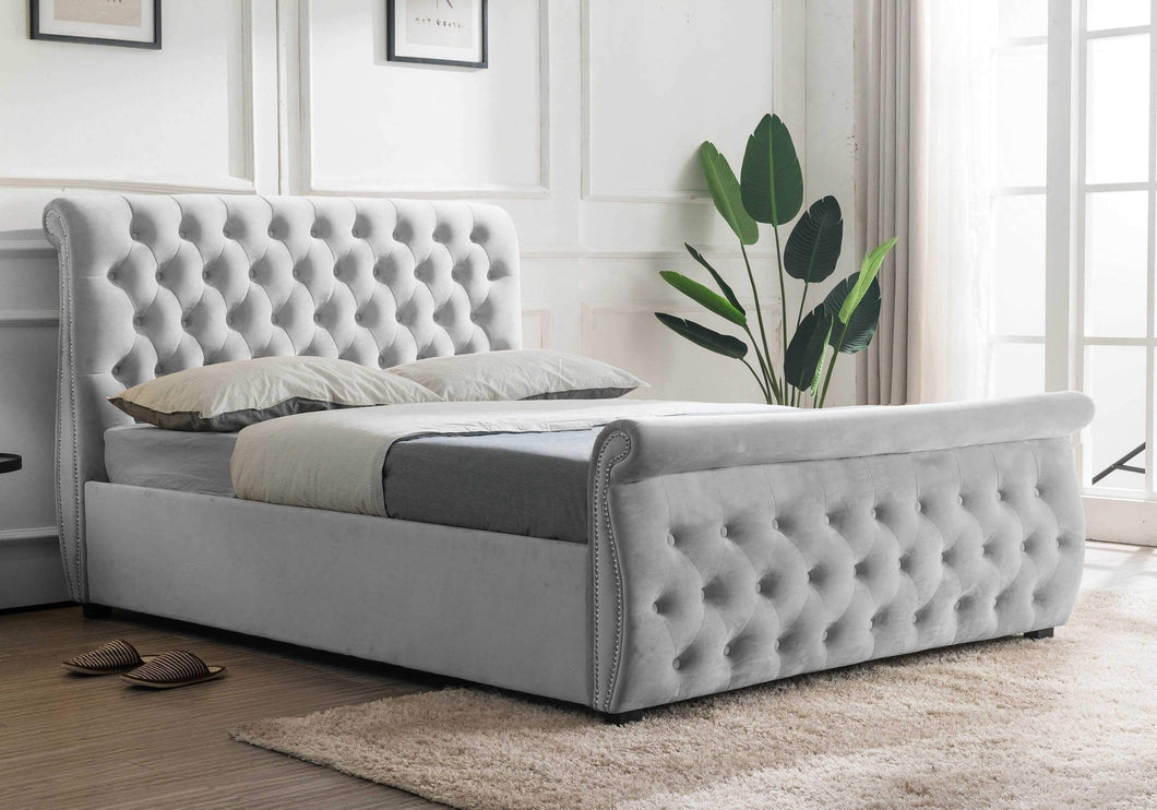 Majestic Swan Sleigh Bed